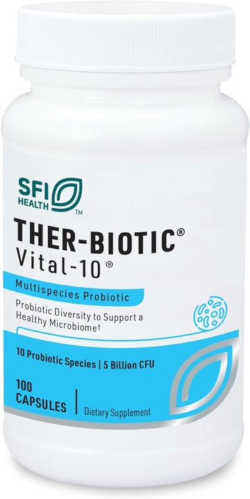 Klaire Labs Vital-10 Probiotic - 10 Species Supplement with Lactobacil3.21 Ounces