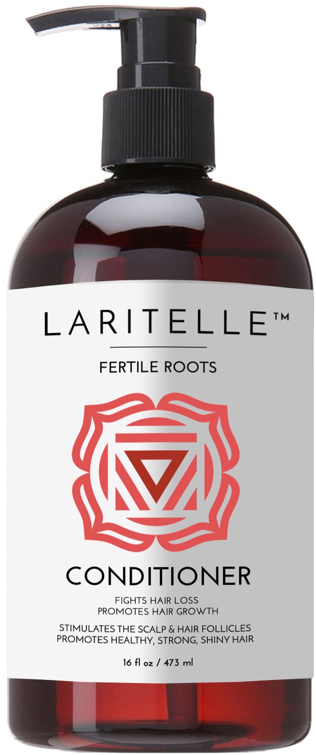 Laritelle Organic Conditioner 16  | Fortifying, Strengthening & Rejuvenating | Prevents Hair Shedding, Promotes New Hair Growth | Ayurvedic Herbs, Lavender, Ginger, Rosemary, Patchouli & Cloves