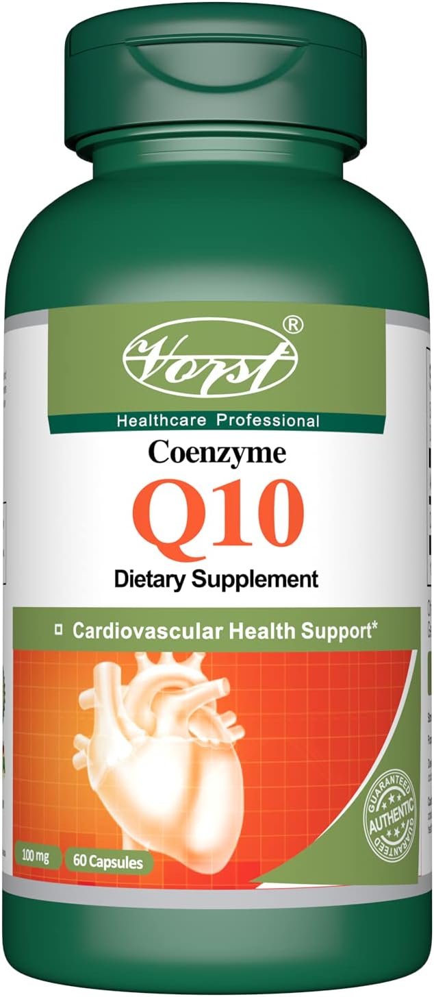 Vorst Coenzyme Q10 100mg 60 Capsules Coenzima CoQ10 Antioxidant Cardio