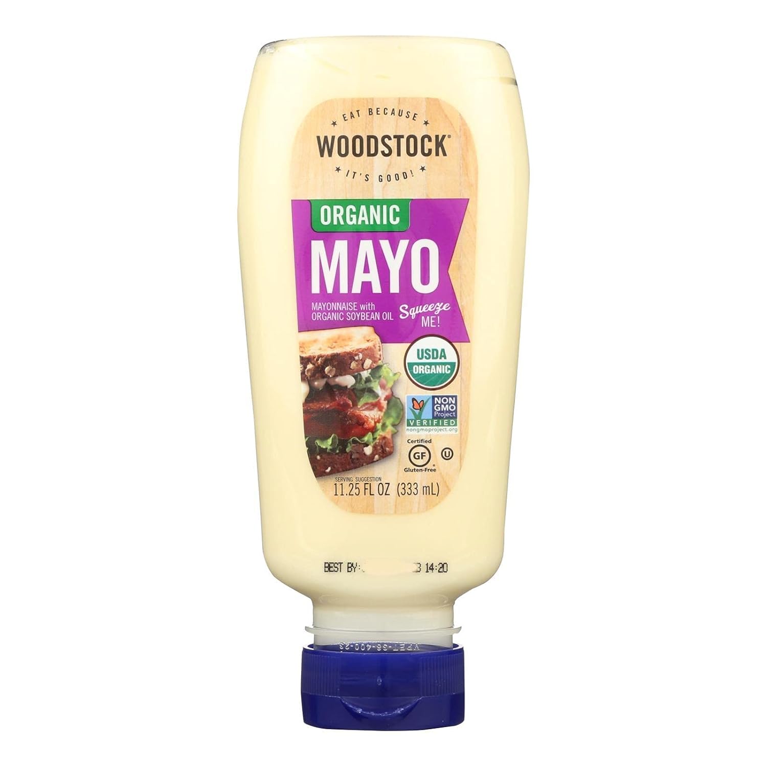Woodstock Farms Organic Squeezable Mayonnaise, 11.25 Ounce - 12 per ca9.79 Pounds