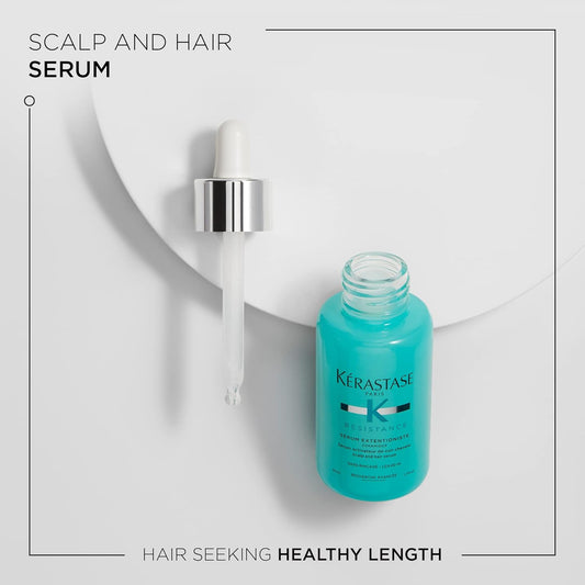 Kerastase Resistance Extentioniste Scalp & Hair Serum | Energizing Leave-In Scalp Serum | Soothing Texture | Stimulates & Protect the Scalp for Healthy Hair | With Ceramides | For All Hair Types | 1.7