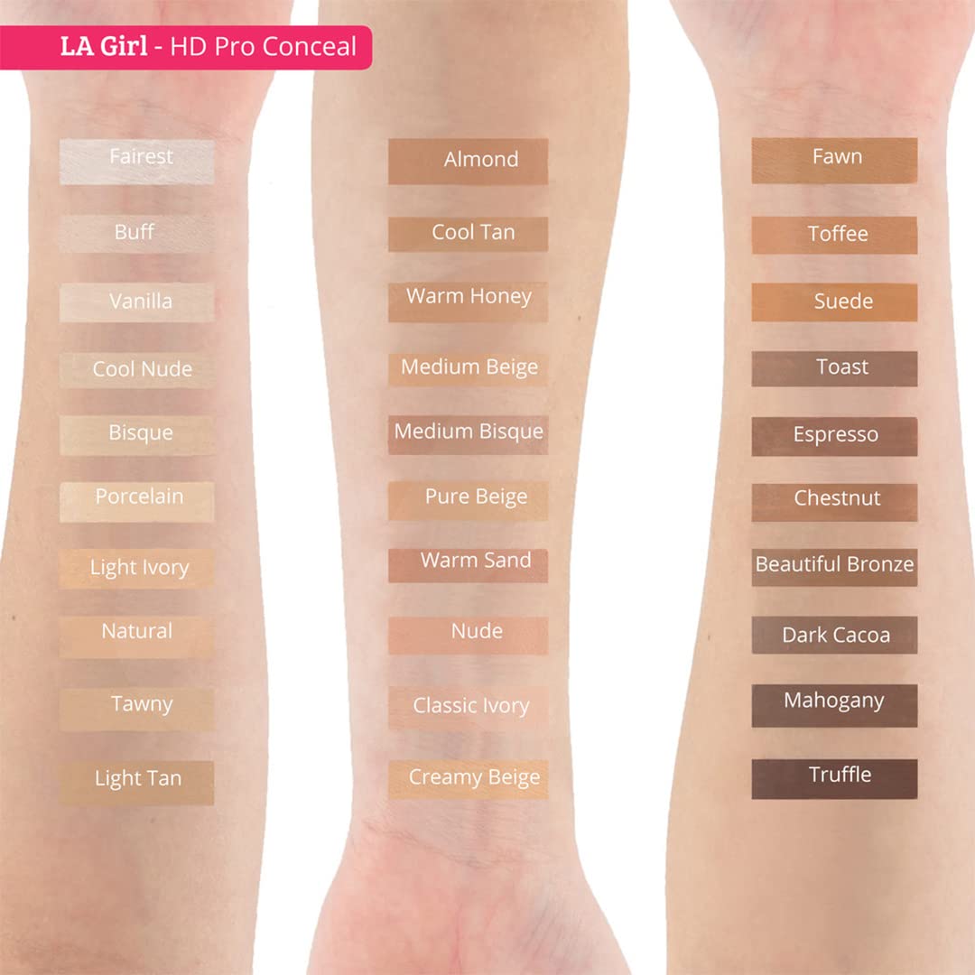 L.A. Girl Pro Conceal HD Concealer, Warm Honey, 0.28 Ounce (