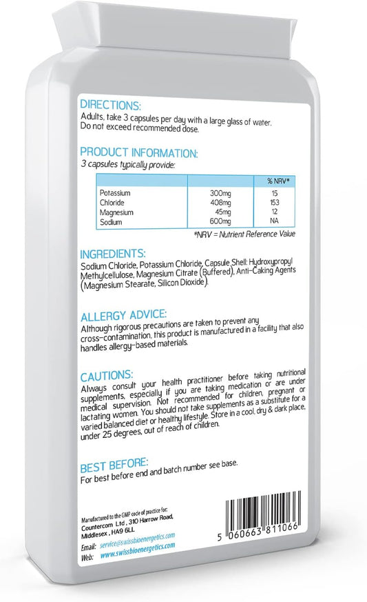 Keto & Fasting Electrolytes - 120 Capsules - Advanced Rapid Rehydratio0.3 Grams