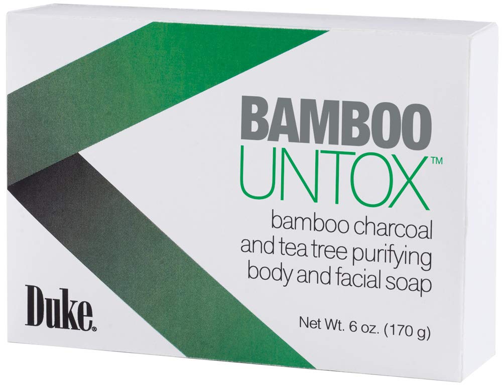 Duke Bamboo Untox Bamboo Charcoal and Tea Tree Purifying Body and Facial Soap Bar, 6