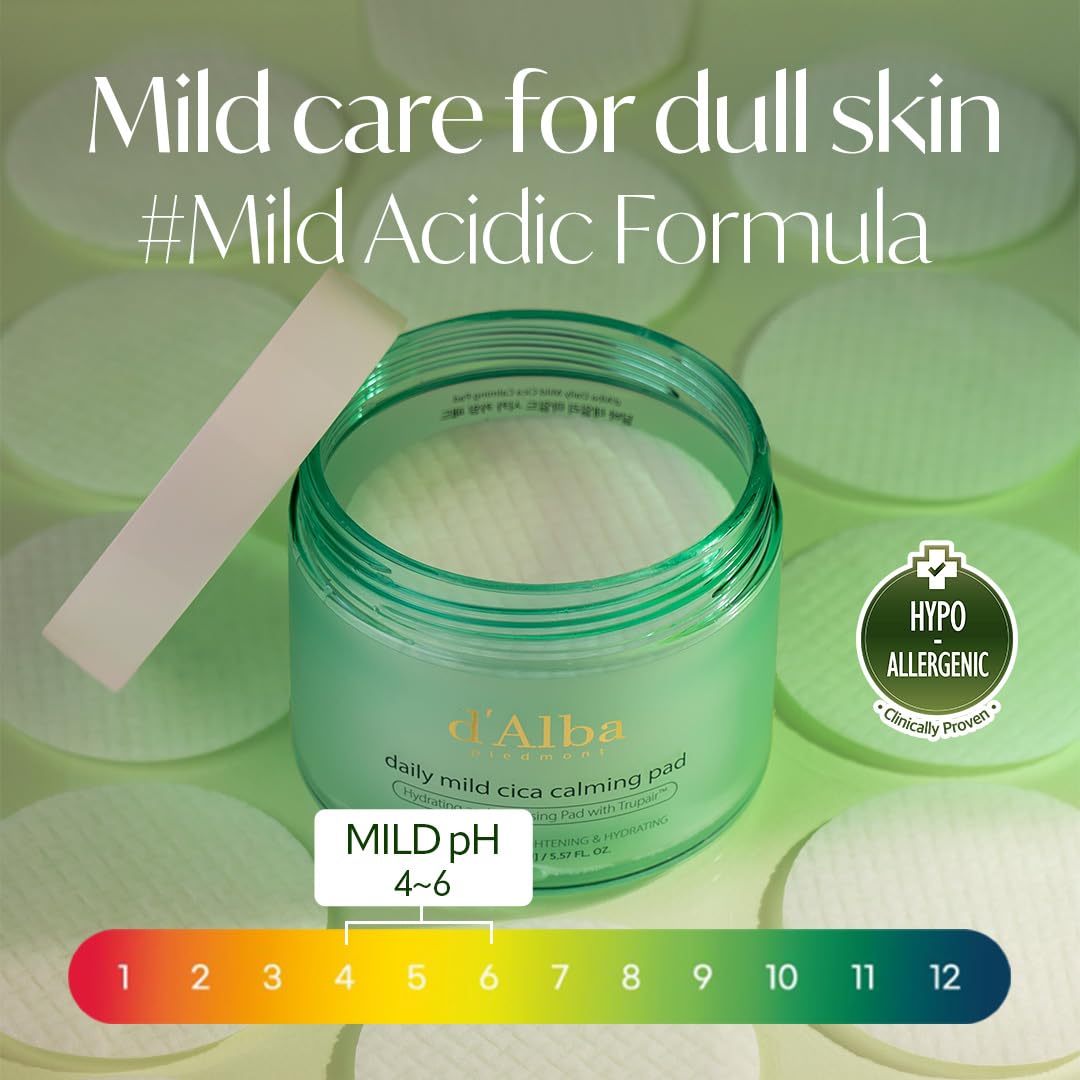 d'Alba Daily mild cica calming pad, Calming and Soothing Pad