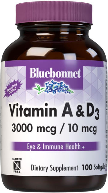 Bluebonnet Nutrition Vitamin A & D3 10,000 IU/400 IU from Deep Sea, Co