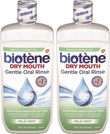 Biotene Moisturizing Oral Rinse,Mild Mint, 16   (Pack of 2)