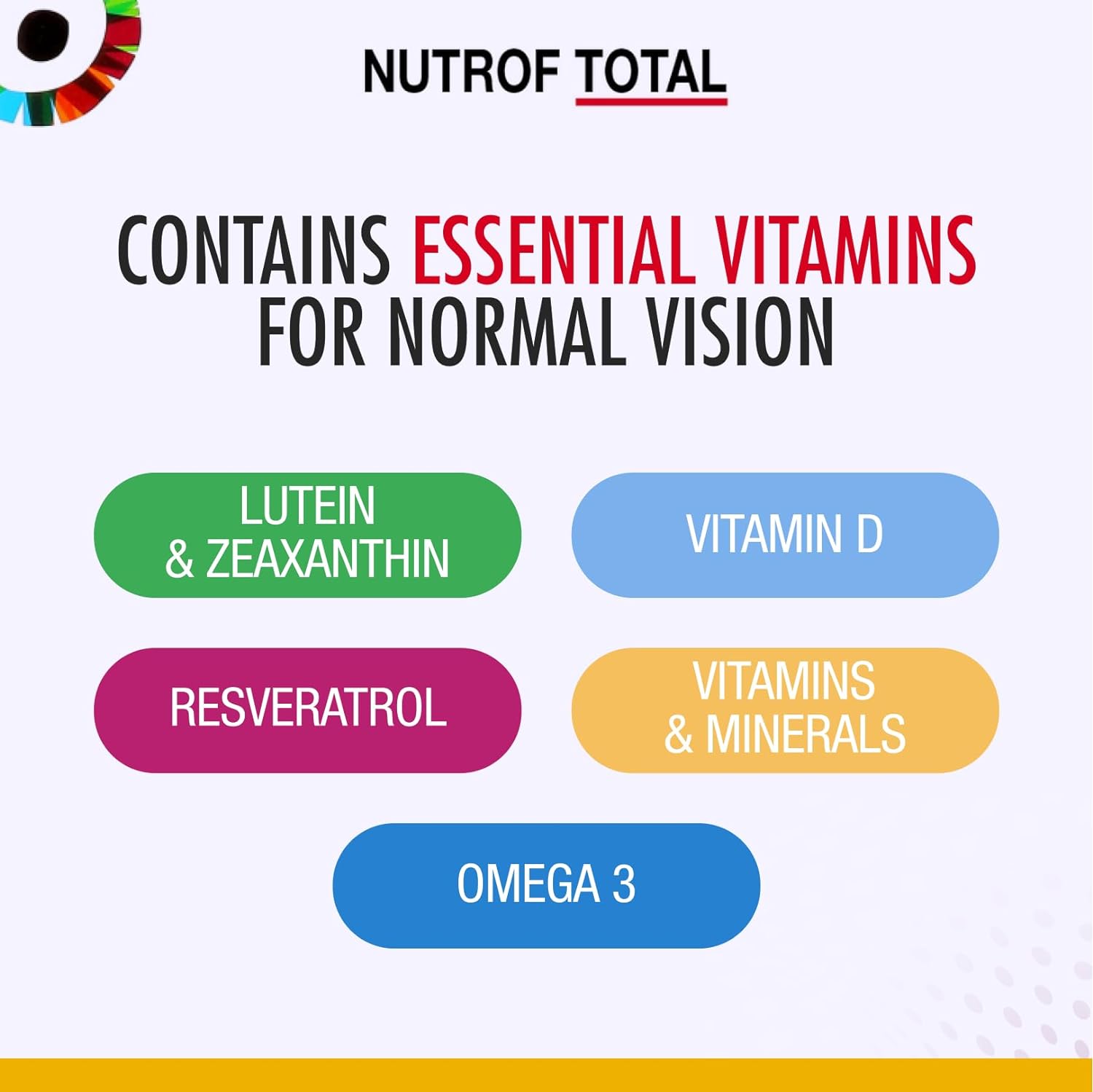 180 Nutrof Total Capsules – Eye Health Supplement with Lutein, Zeaxant