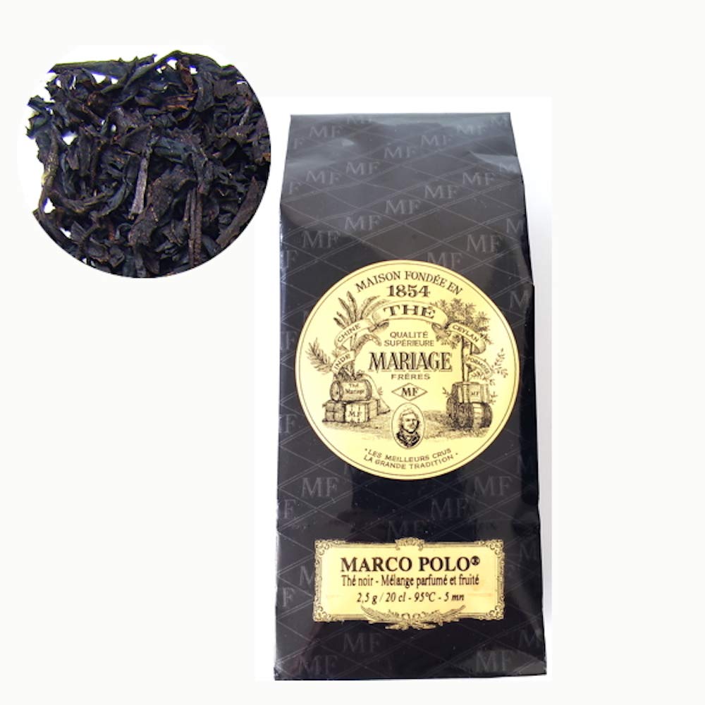 Mariage Freres Marco Polo Tea, 100g Loose Tea packaged in a Paper Tea Pouch (1 Pack)