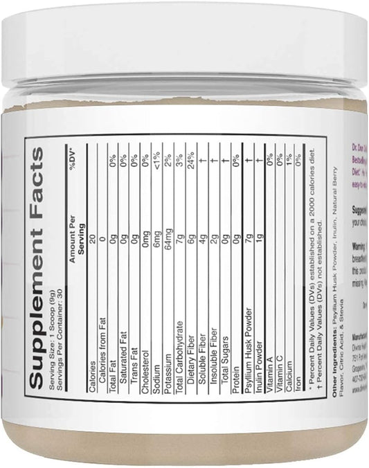 Divine Health Keto Zone? Fiber Powder | Berry Flavored | Psyllium Husk