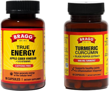 Bragg True Energy Apple Cider Vinegar & Turmeric Curcumin Ca