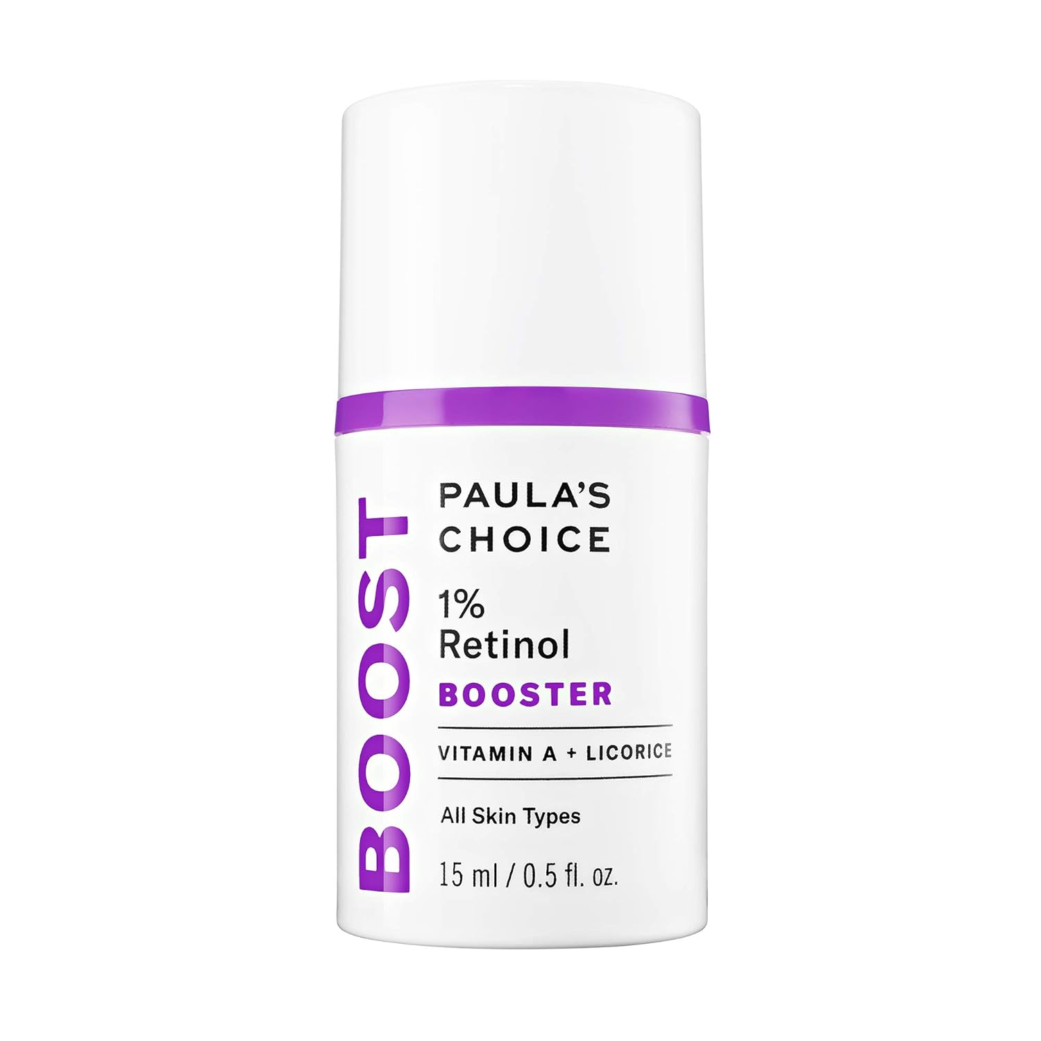 Paula's Choice BOOST 1% Retinol Booster, Vitamin A & Licorice Serum for Fine Lines & Wrinkles, 0.5