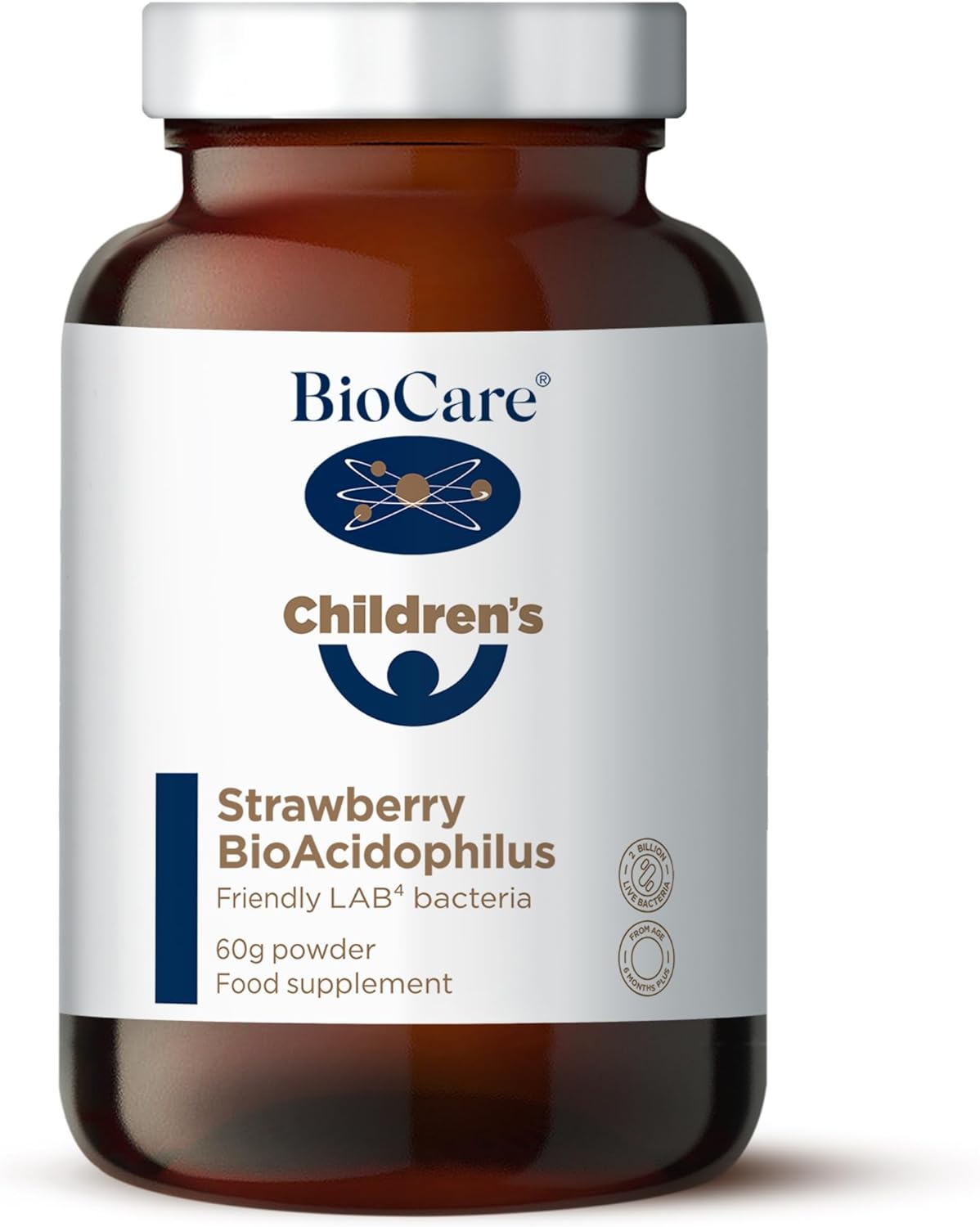 BioCare Children's Strawberry BioAcidophilus | 2 Billion Lab4 Friendly210 Grams