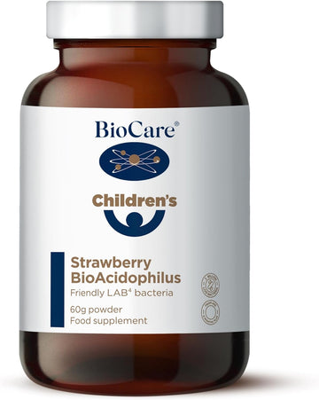 BioCare Children's Strawberry BioAcidophilus | 2 Billion Lab4 Friendly210 Grams