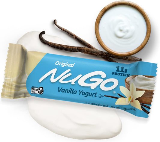NuGo Protein Bar, Vanilla Yogurt, 11g Protein, 170 Calories, Gluten Fr1.8 Pounds