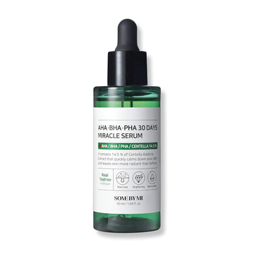 SOME BY MI AHA BHA PHA 30 Days Miracle Serum - 1.69, 50 - Made from Tea tree Leaf Water for Sensitive Skin - Daily Facial Serum for Sebum, Blemish Care and Remove Dead Cells - Facial Skin Care