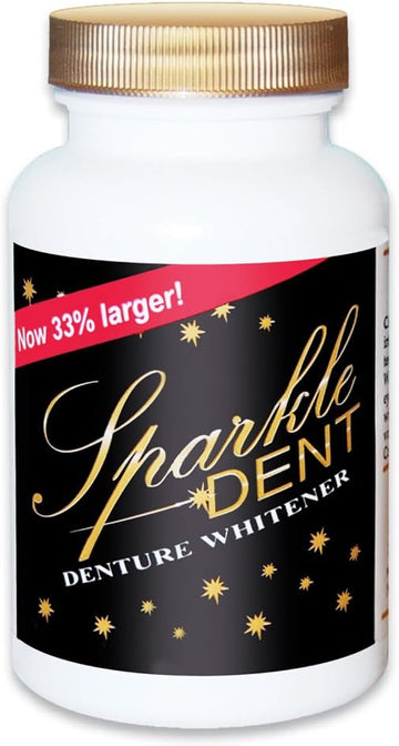 Collections Etc Sparkle-Dent Denture Whitener and Cleaner