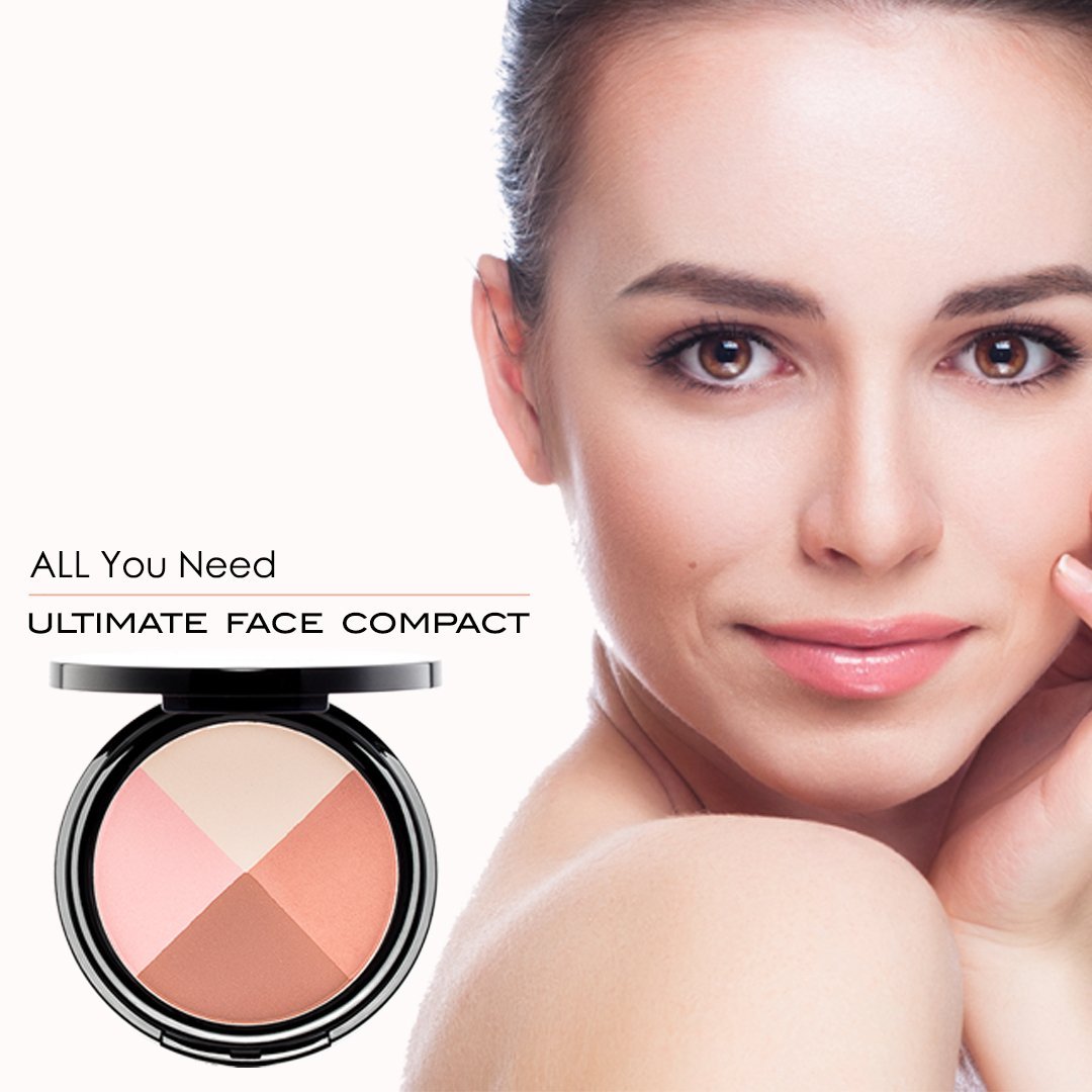 EVE PEARL Ultimate Face Compact Blush Highlighter Contour Ey