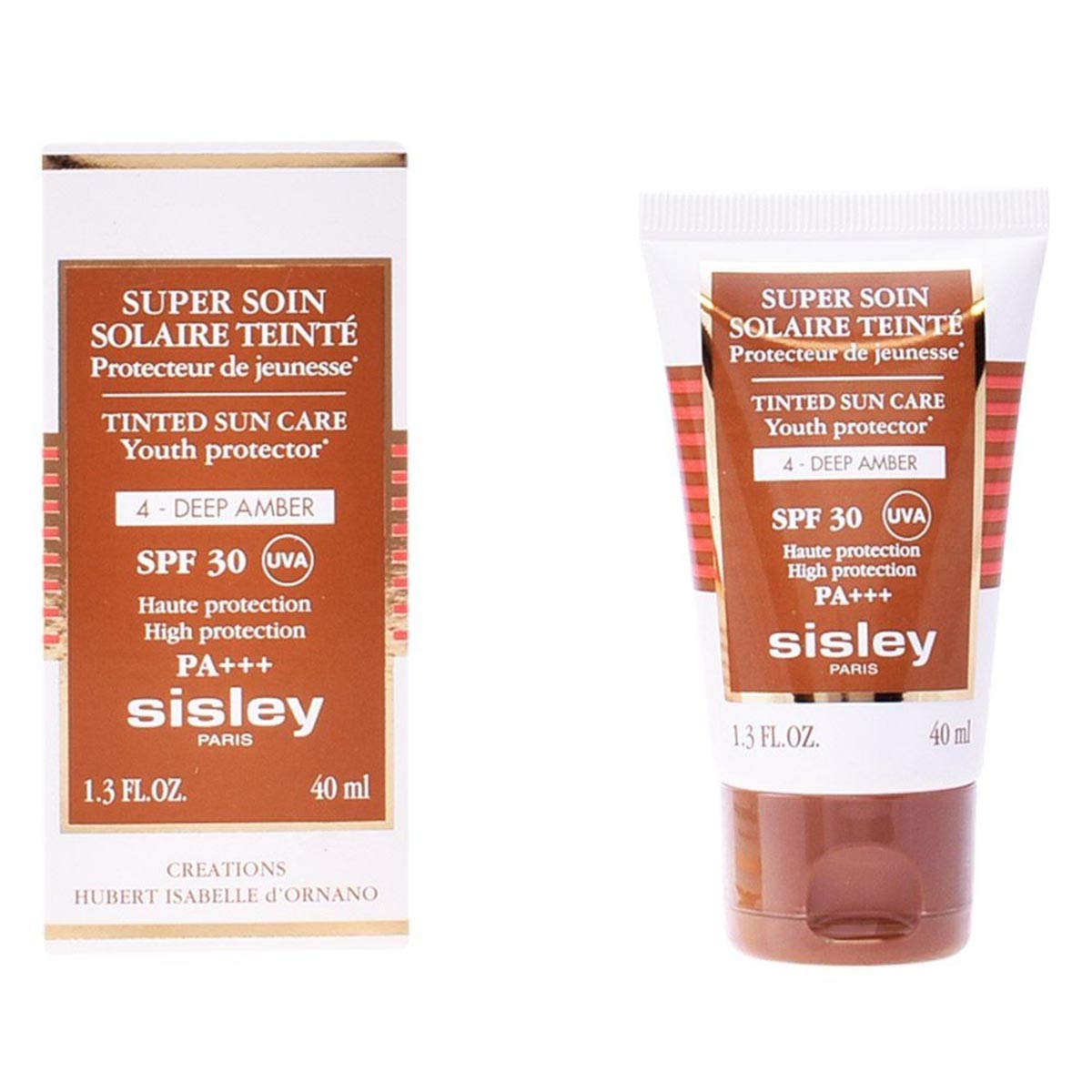 Sisley Super Soin Solaire Tinted Youth Protector SPF 30 Uva Pa+++, No. 4 Deep Amber, 1.3
