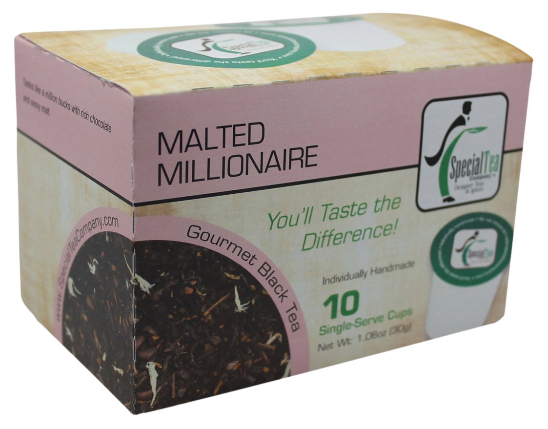 Special Tea Black Tea Single Serve Cup, Malted Millionaire
