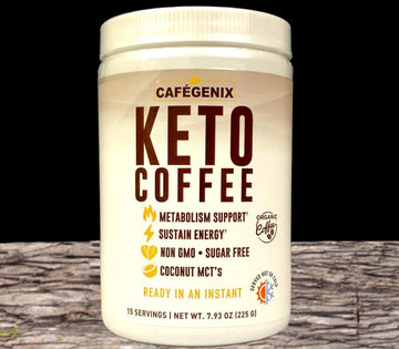 Keto Coffee Cafegenix Original Instant Organic Non GMO Sugar Free MCT's