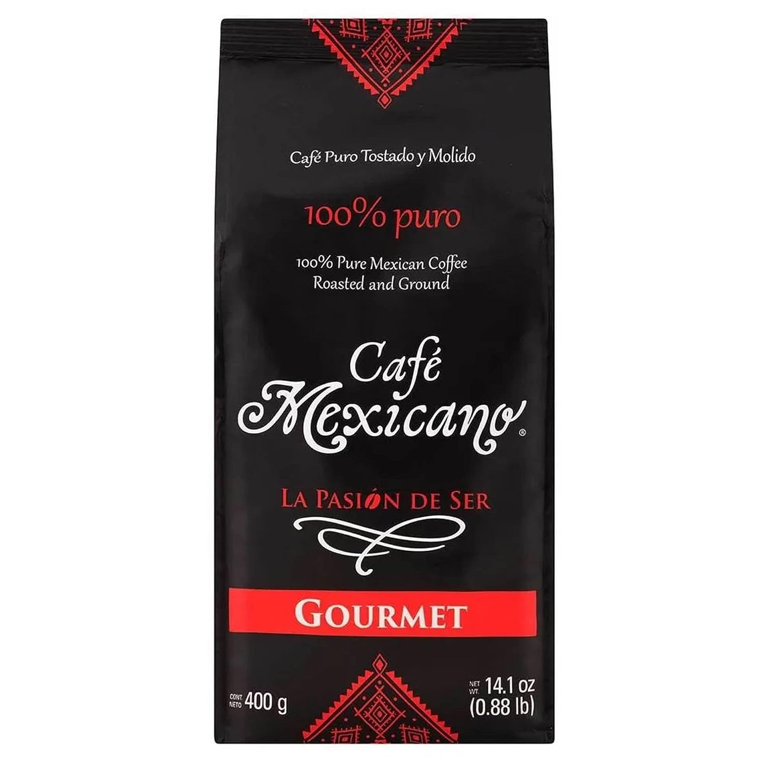 Café Mexicano La Pasion de Ser Mexican Gourmet Coffee Roast and Ground 100% Pure Mexica Coffee  Café Mexicano 100% Puro - Cafe Tostado y Molido Gourmet