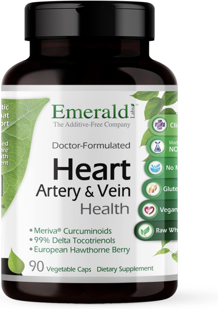 Emerald Labs Heart, Artery & Vein Health - Dietary Supplement with Haw