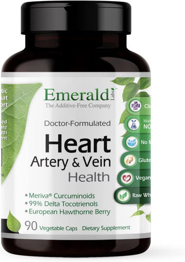 Emerald Labs Heart, Artery & Vein Health - Dietary Supplement with Haw