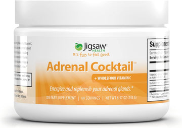 Jigsaw Health Adrenal Cocktail with Whole-Food Vitamin C, 60 Servings8.57 Ounces