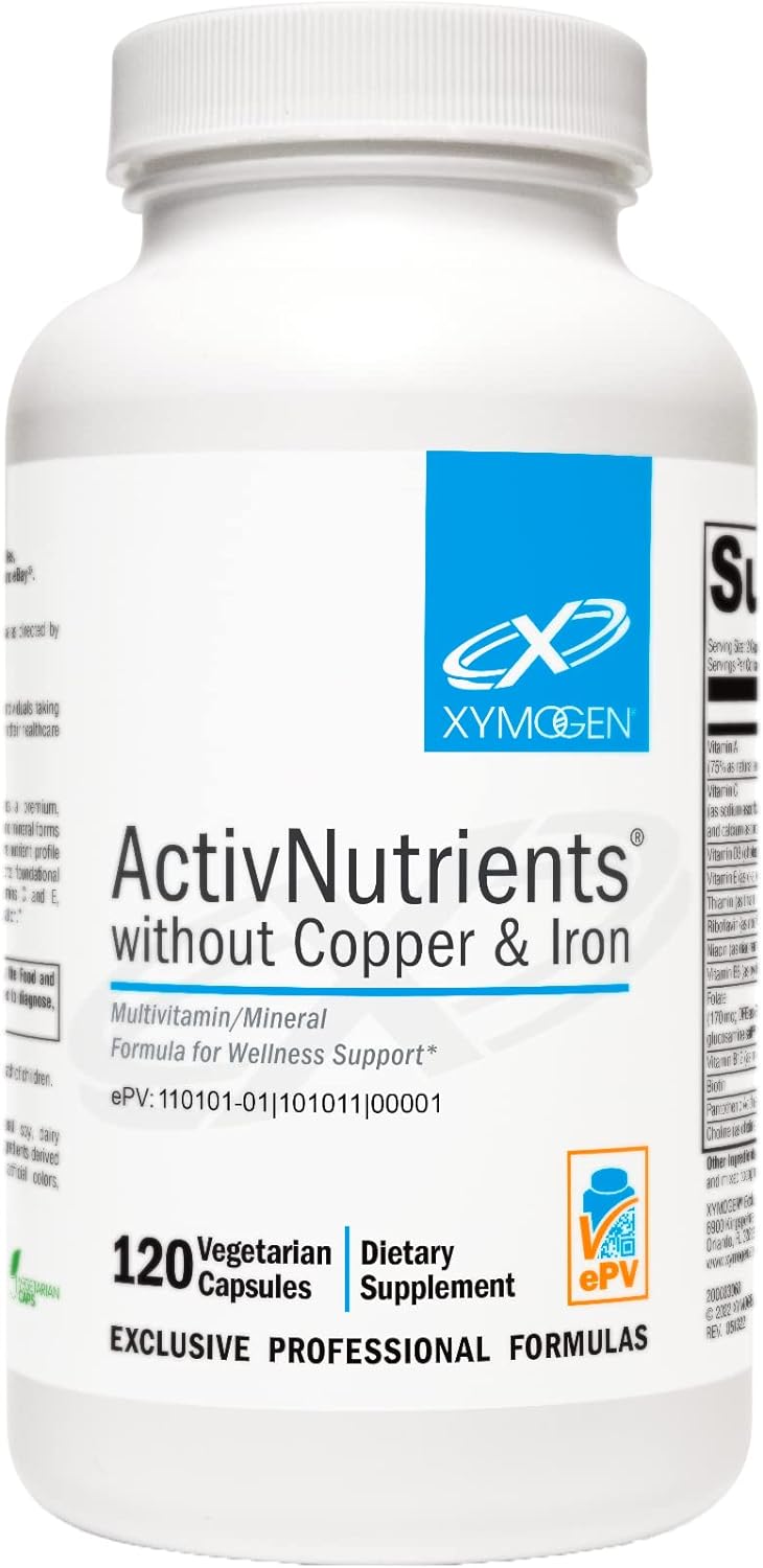 XYMOGEN ActivNutrients Without Copper & Iron - Multimineral Multivitam