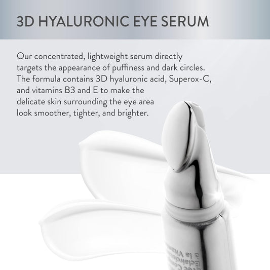 Lancer Skincare 3D Hyaluronic Eye Serum with Vitamin C Brightening Complex, Anti-Aging Eye Cream, 0.5 uid s