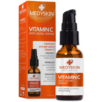 Medyskin Anti-Aging Vitamin C Serum, 30/1 , Antiaging, Treats Fine Lines and Wrinkles, Brightens Skin Tone