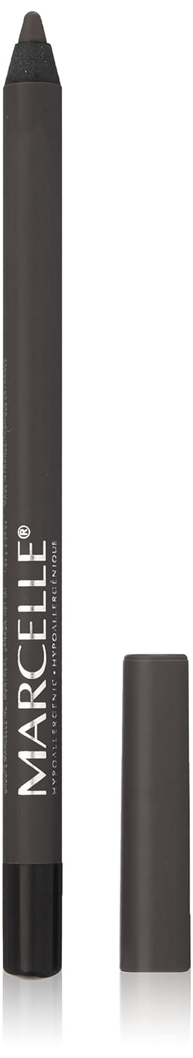 Marcelle Velvet Gel Waterproof Eyeliner, Intense Grey, Hypoallergenic and Fragrance-Free, 0.04