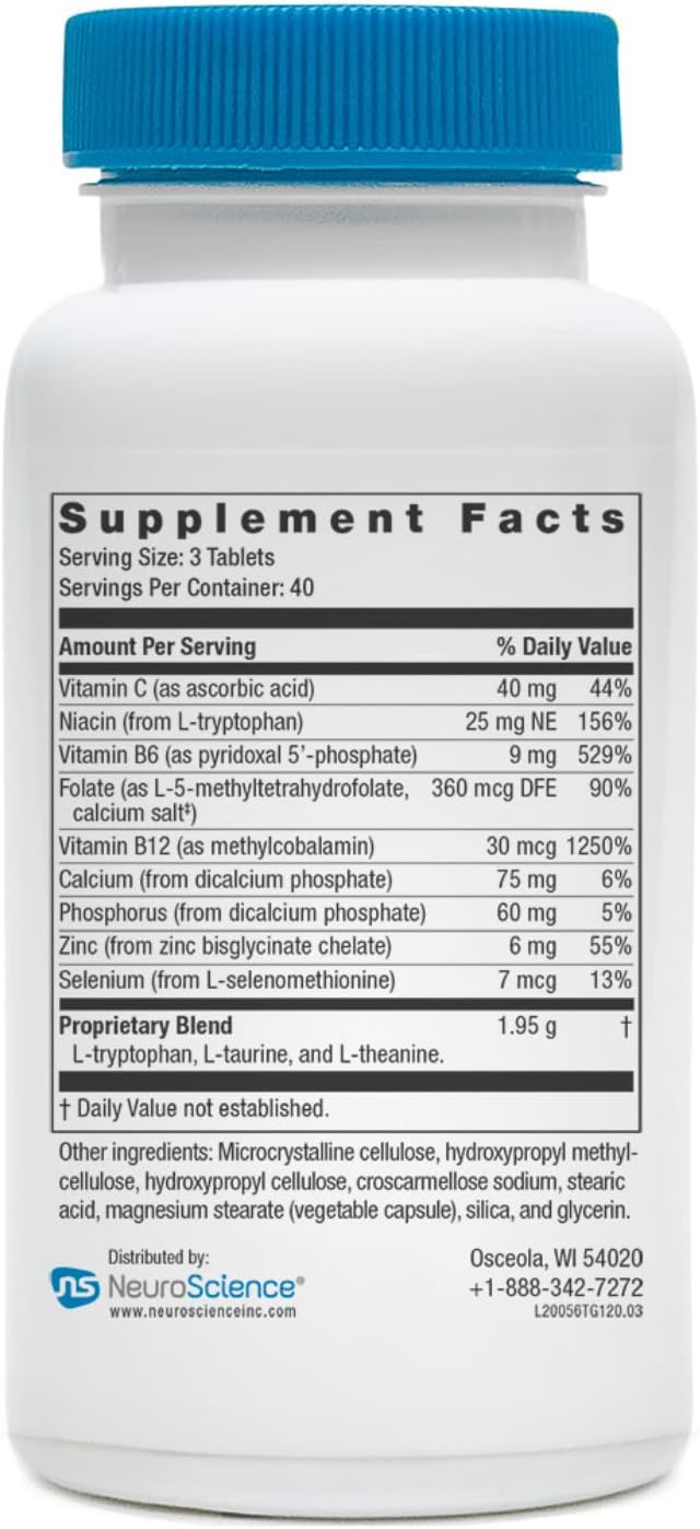 NeuroScience TravaGen - Mood and Sleep Support Complex with L-Tryptoph