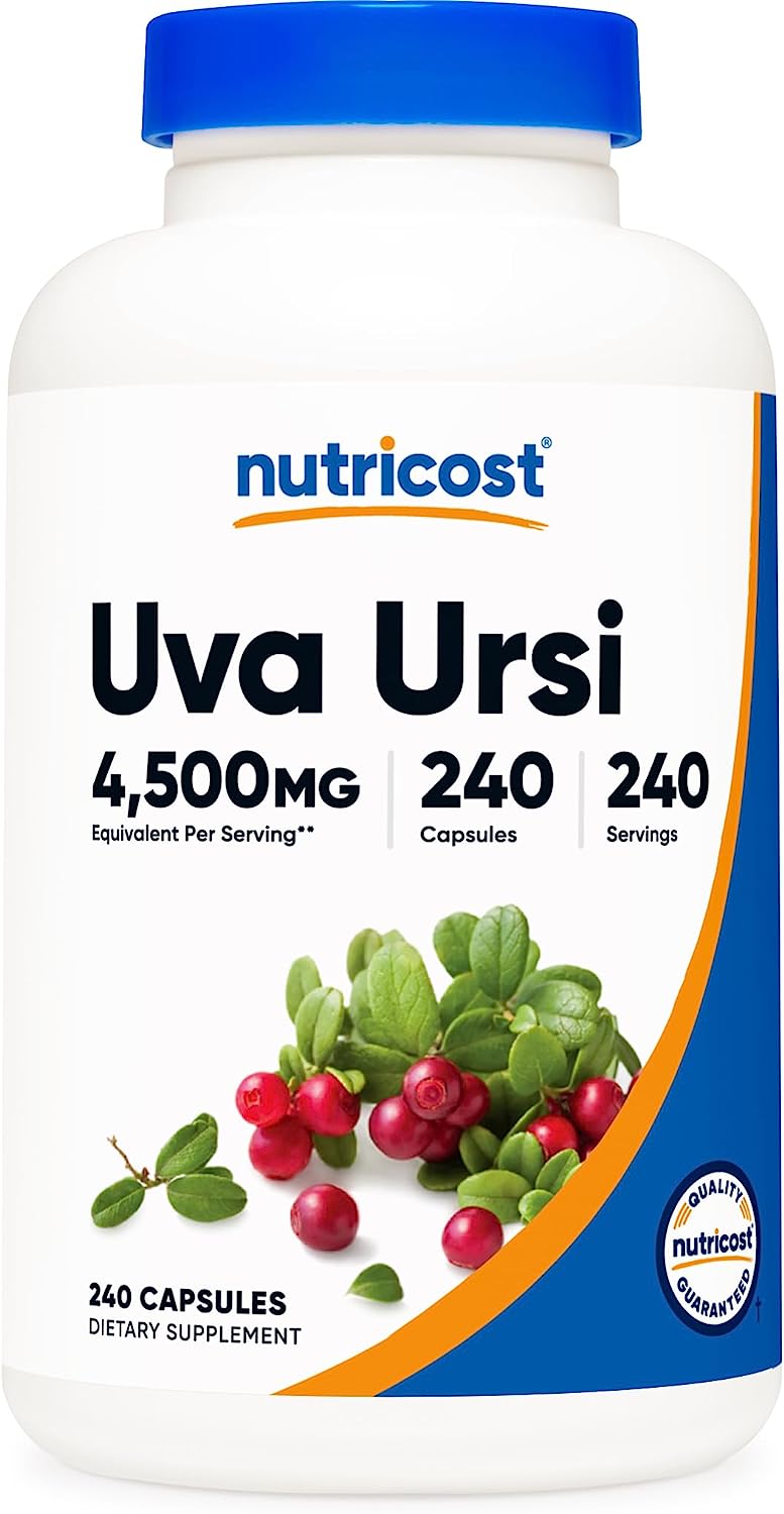 Nutricost Uva Ursi 4500mg, 240 Capsules - Vegetarian Capsules, Gluten Free, Non-GMO
