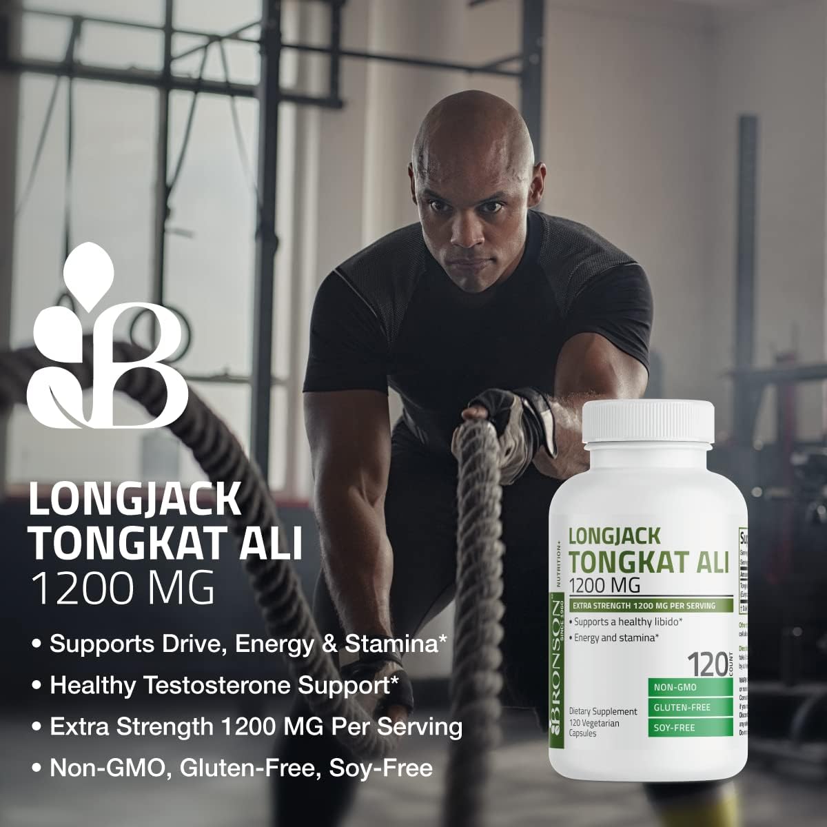  Bronson Longjack Tongkat Ali 1200mg Extra Strength 1200mg P