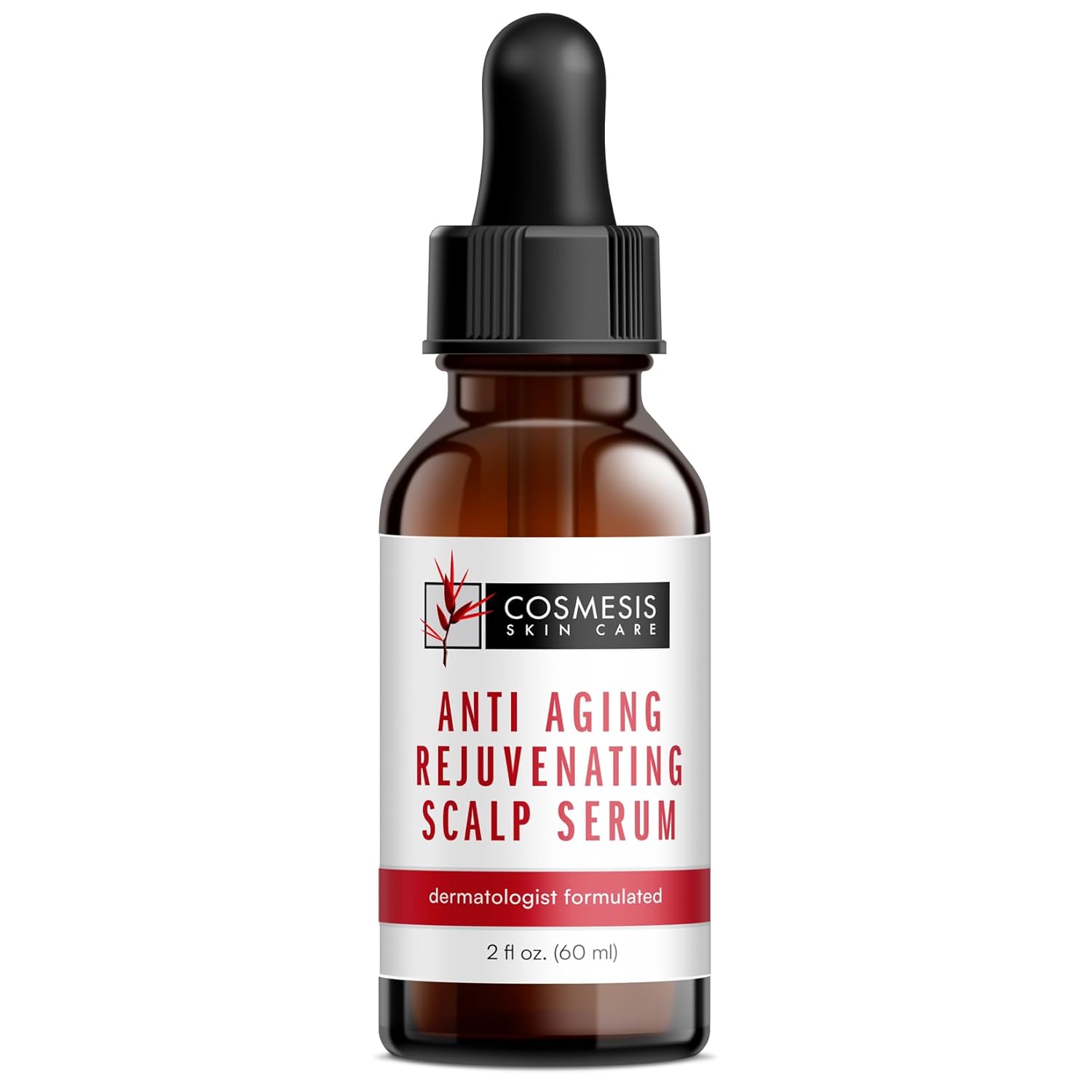 Cosmesis Skin Care Anti-Aging Rejuvenating Scalp Serum - Nourish, Grow, Moisturize & Shine - 2 with Biotin, Argan Oil, Copper & Tea Extracts