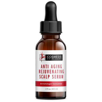 Cosmesis Skin Care Anti-Aging Rejuvenating Scalp Serum - Nourish, Grow, Moisturize & Shine - 2 with Biotin, Argan Oil, Copper & Tea Extracts