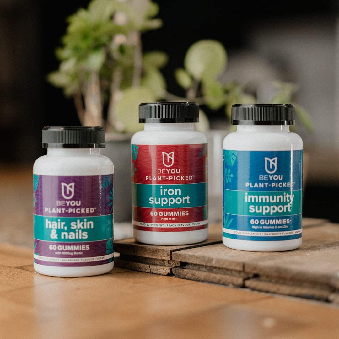 BeYou Iron Gummies | High in Iron | 100% RDA Iron | Vegan Gummies | 60