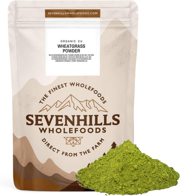 Sevenhills Wholefoods Organic Wheatgrass Powder, European (EU) 500g

500 Grams