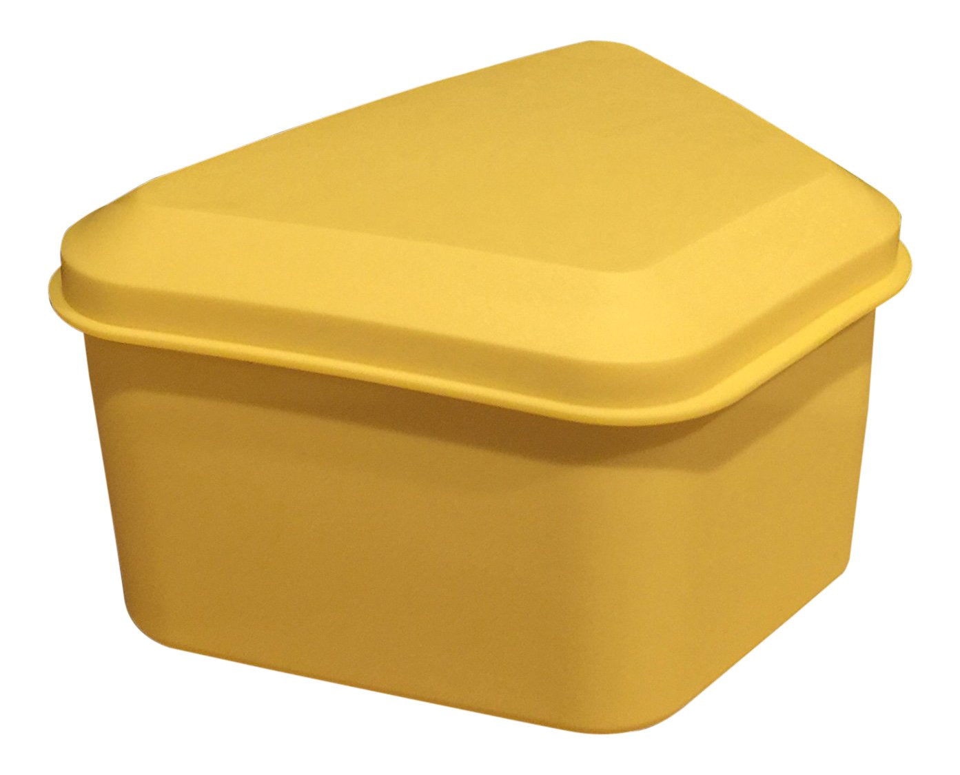 Pureline Oralcare Denture Container Capable of Soaking a Complete Upper and Lower Denture, Yellow