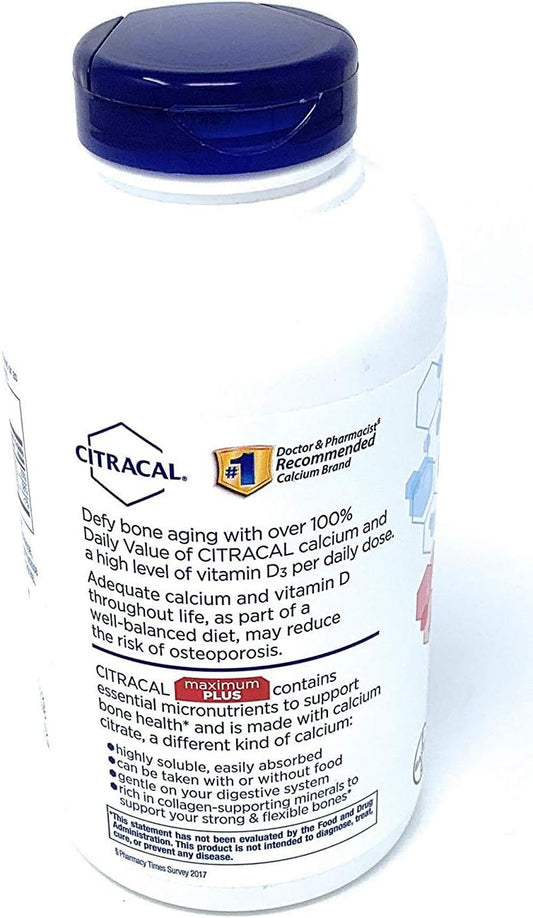 Citracal maximum with Vitamin D3, Limitedd Larger sizee - Capsule 280 Count Total