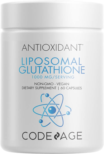 Codeage Liposomal Glutathione 1000 mg, GlutaONE Antioxidant