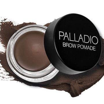 Palladio Brow Pomade Waterproof, 24 Hour Wear, Smudge Proof and Sweat Resistant Formula, Super Creamy Formula Glides on And Helps to Fill in Brows for a Dramatic, Defined, awless Look (Medium Brown)