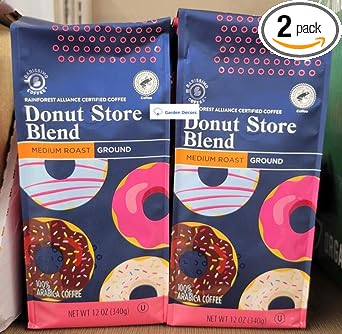 Barissimo Donut Store Blend Ground Coffee Medium Roast (Two Bags)