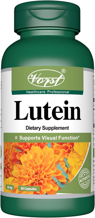 Vorst Lutein 18mg with Zeaxanthin 60 Capsules Supports Visual Function