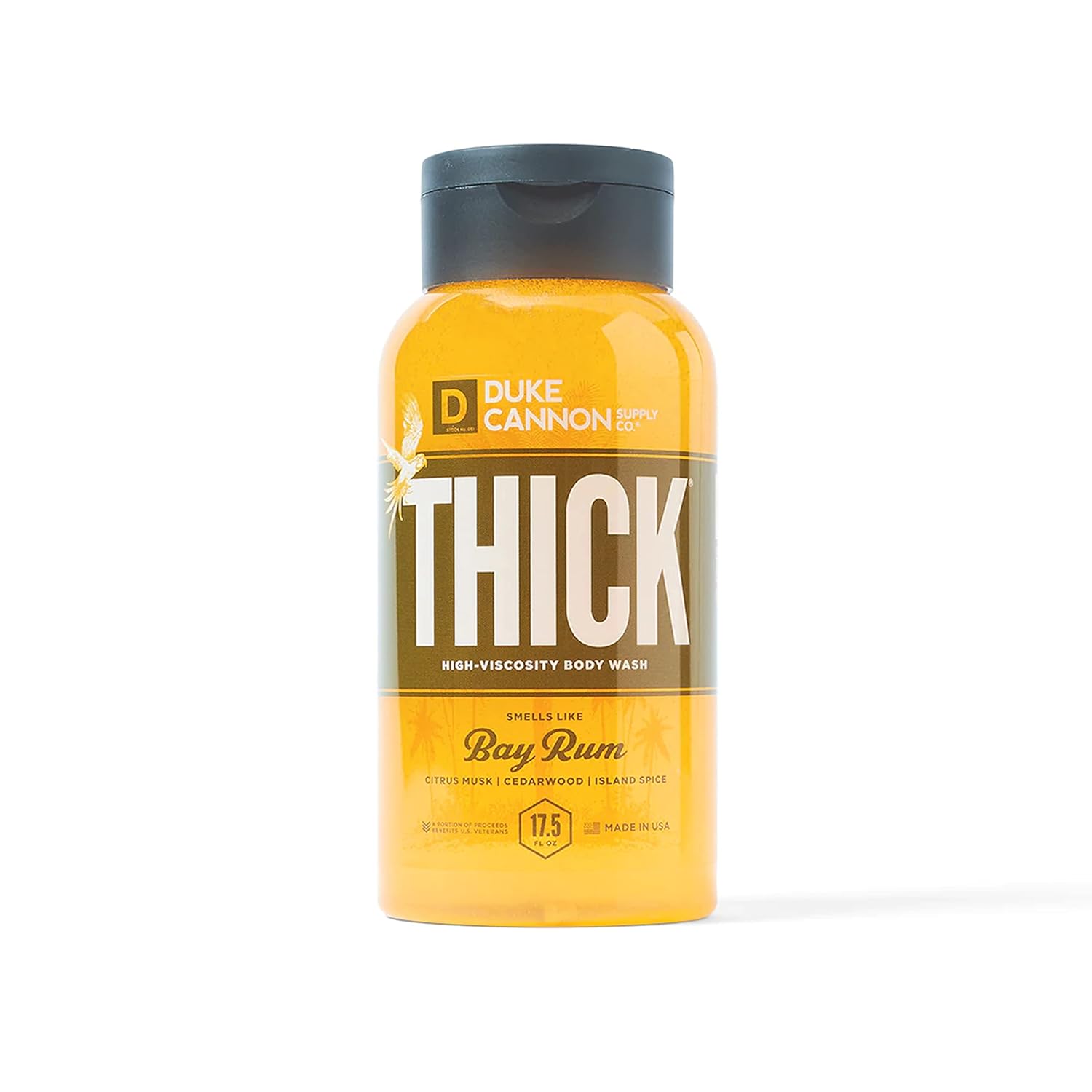 Duke Cannon THICK HIGH VISCOSITY Body Wash For Men (Bay Rum, Pack of 1)