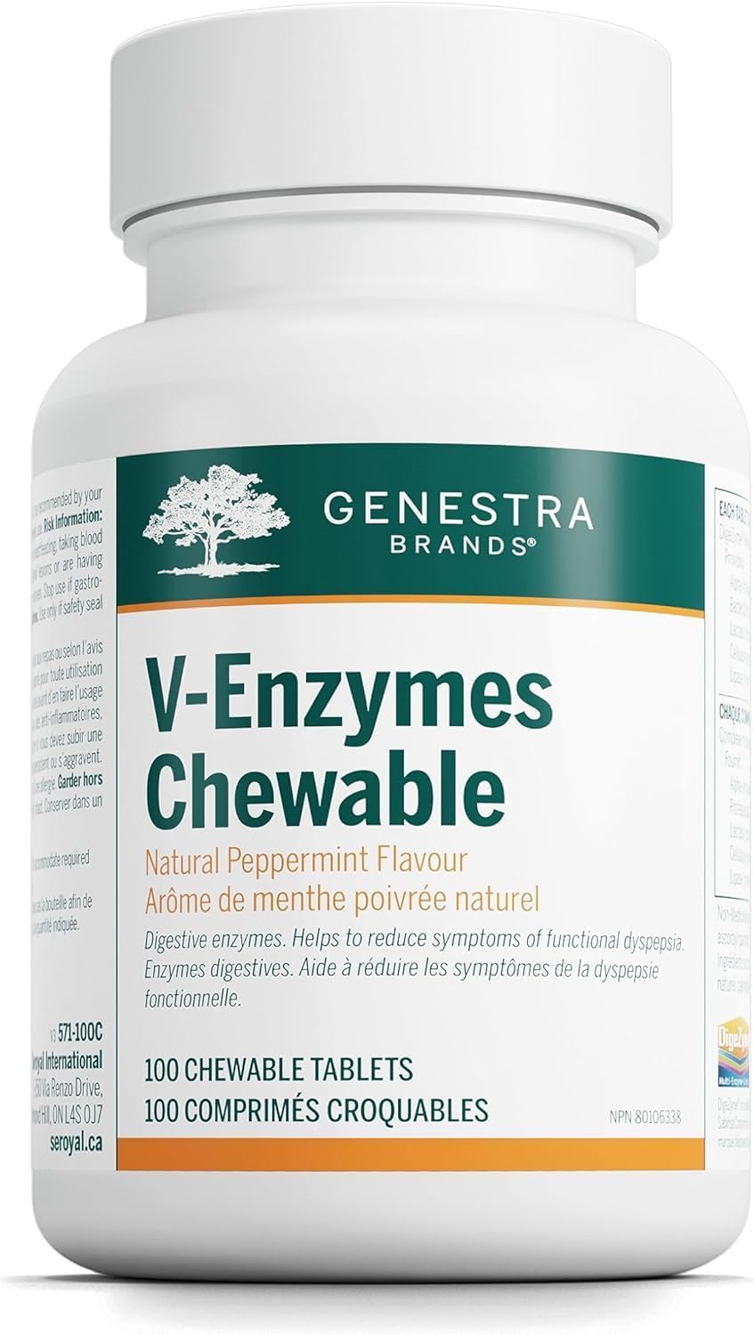 Genestra Brands V-Enzymes Chewable, 100 tabs

36.29 Grams