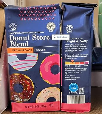 Barissimo Donut Store Blend Ground Coffee Medium Roast (Two Bags)
