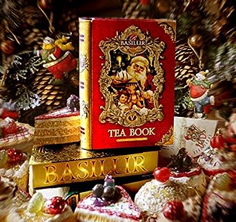 Basilur | Tea Book Volume 5 | 100% Pure Ceylon Tea | Black Loose Tea with Christmas Flavors | Collectible Metal Caddy | Pack of 1